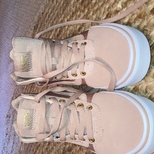 Pink high top vans size 7.5